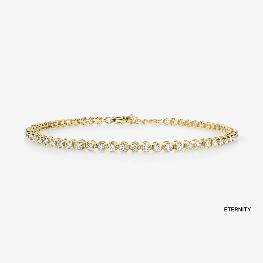 Ring Concierge Diamond Tennis Bracelet 14k Yellow Gold